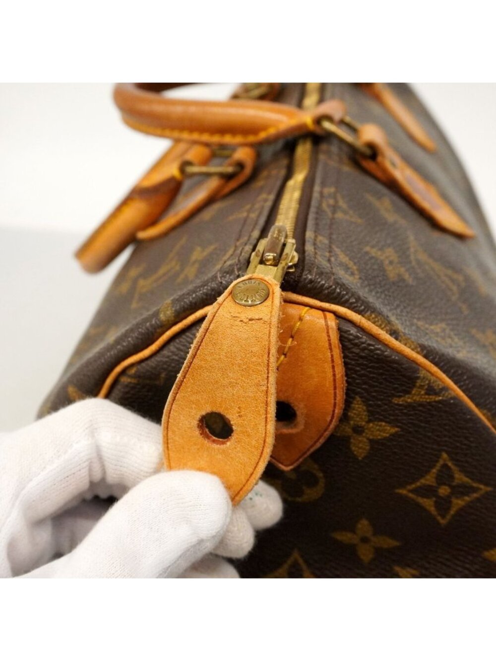 Louis Vuitton Handbag Monogram Speedy 35 Brown - Picture 8 of 10